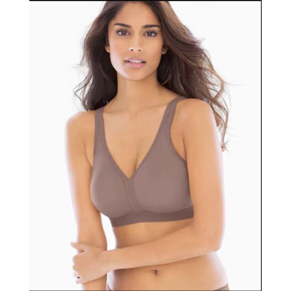 SOMA Embraceable FC Wireless Unlined Bra Mochachino 38G - Picture 4 of 4